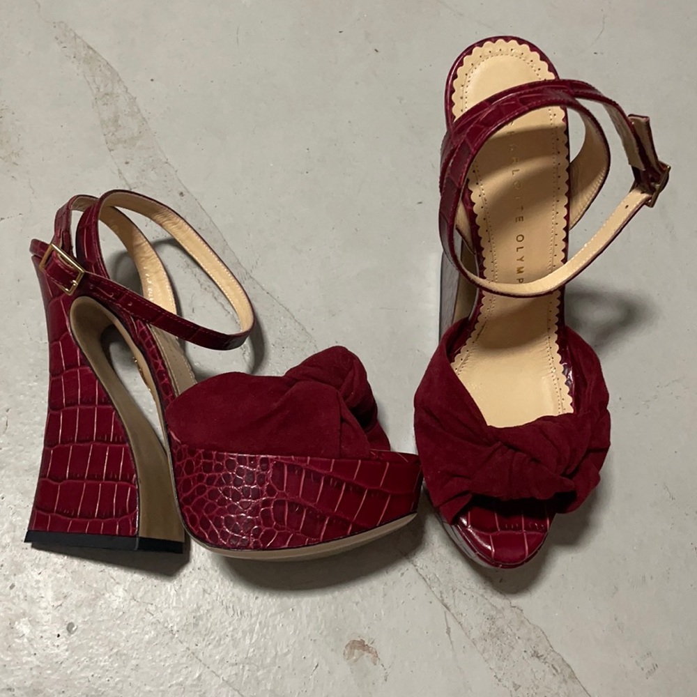 Charlotte Olympia croc heels